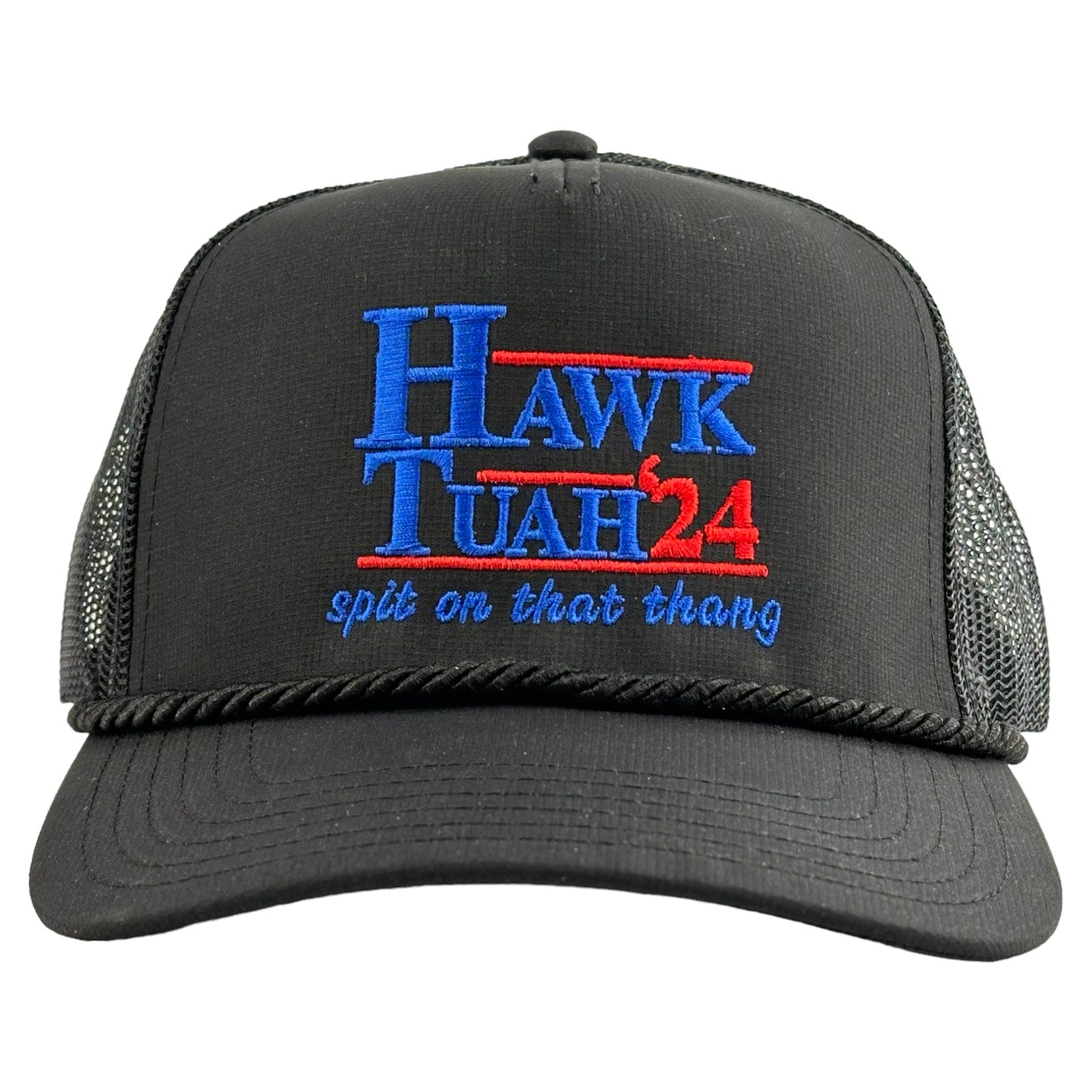 Hawk Tuah 2024 Trucker Hat -Black